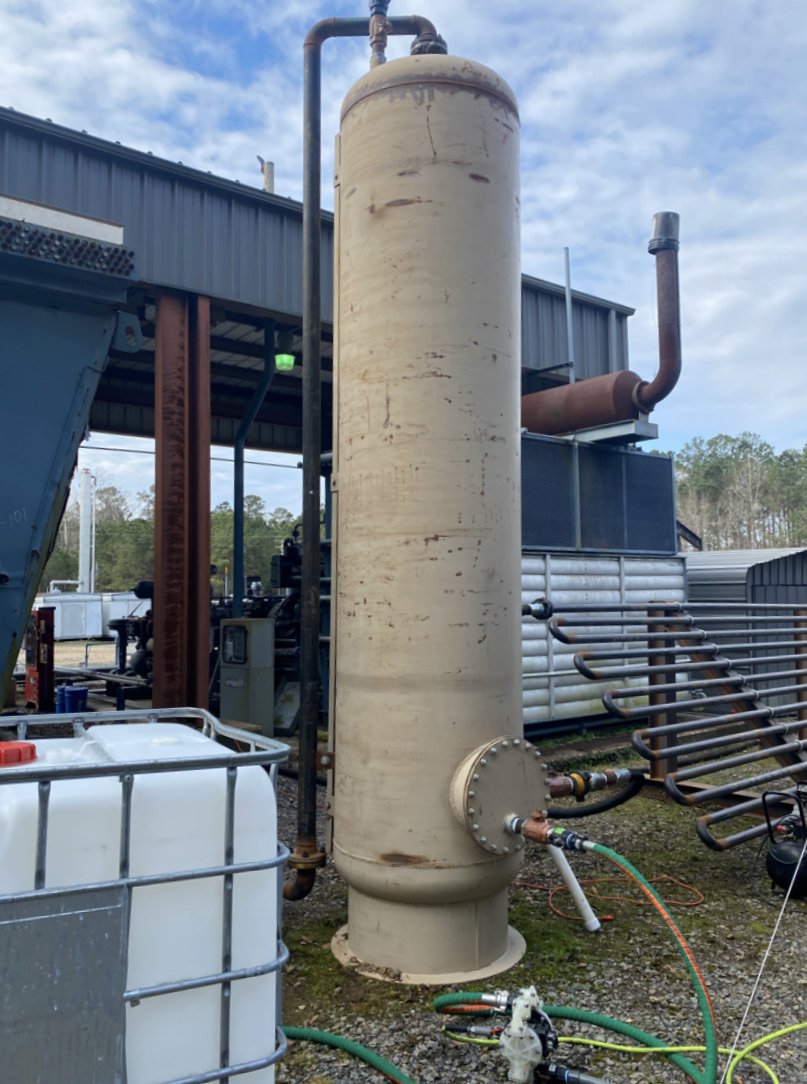VAP-X chemistry in totes at a treated site
